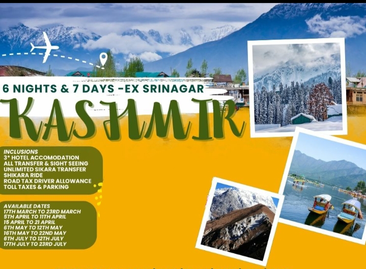 Kashmir Honeymoon Package 7 Days / 6 Nights Ex-Srinagar